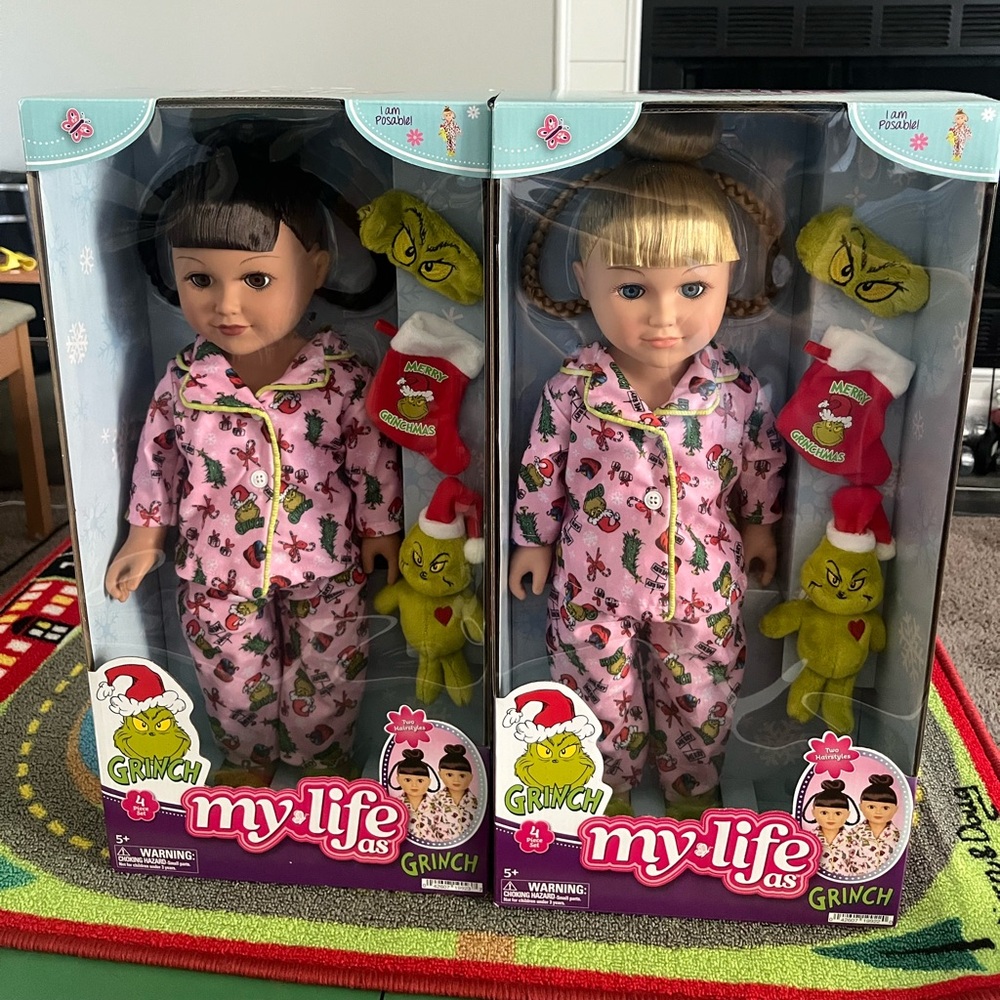 2 My Life As Grinch Doll 2024 brunette blonde NIB